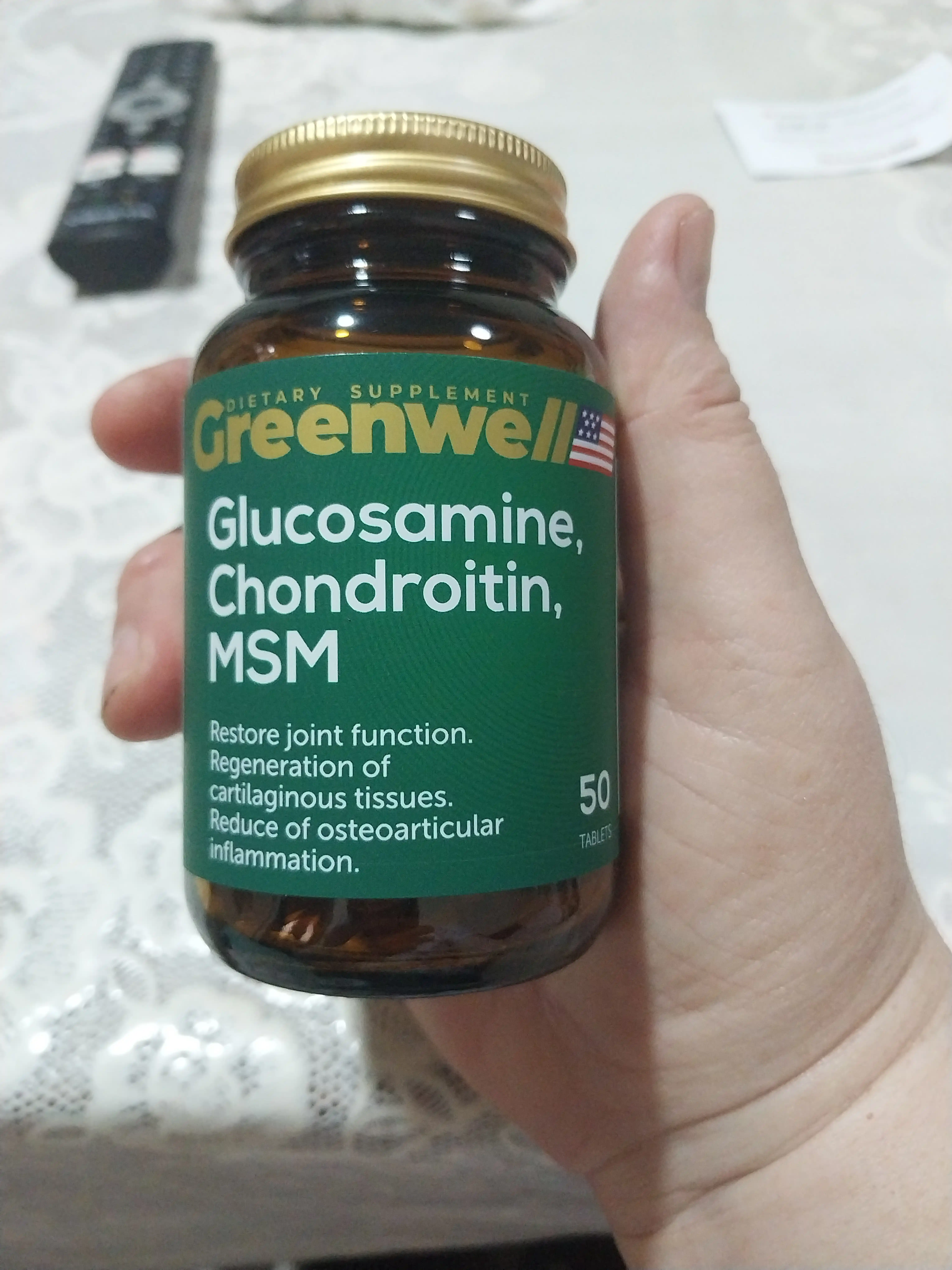 Greenwell Glucosamine, Chondroitin, MSM – здоровье суставов и подвижность