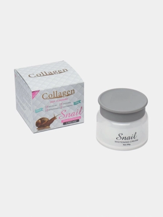 Крем для лица Collagen Deep Cleansing Snail Whitening, 80 г - 