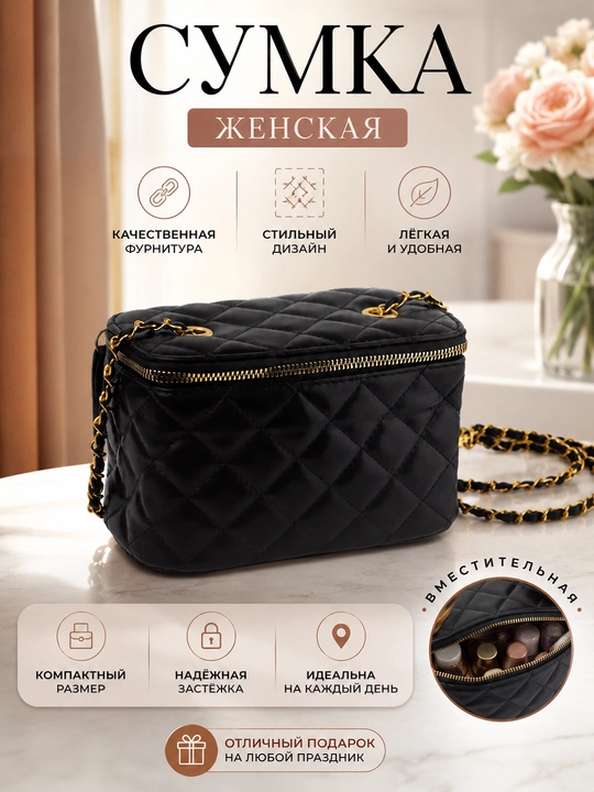 Сумка женская через плечо, клатч, кросс - боди - 