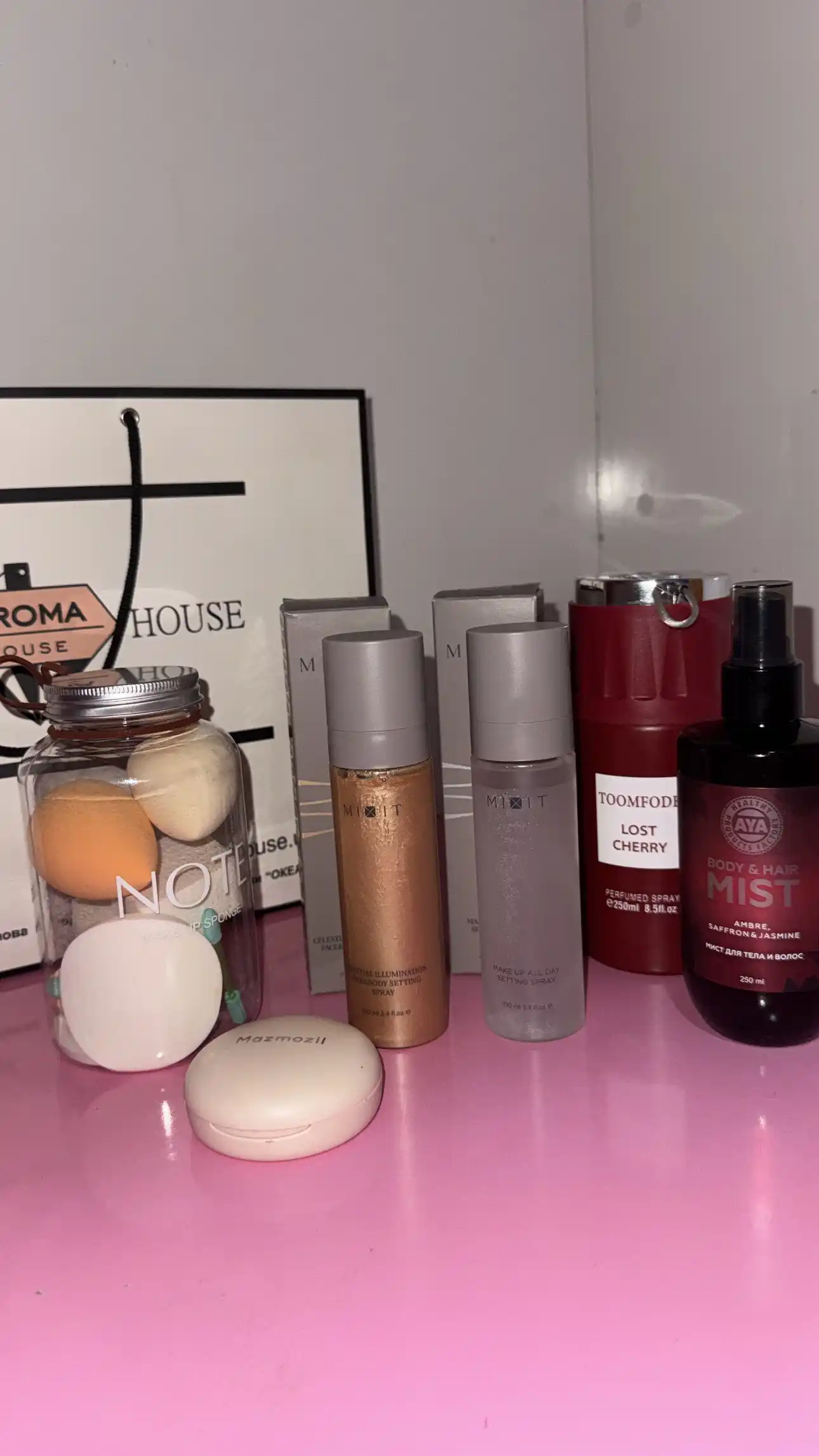 Фиксирующий спрей для лица и тела —MIXIT Make Up "Celestial Illumination", 100 мл