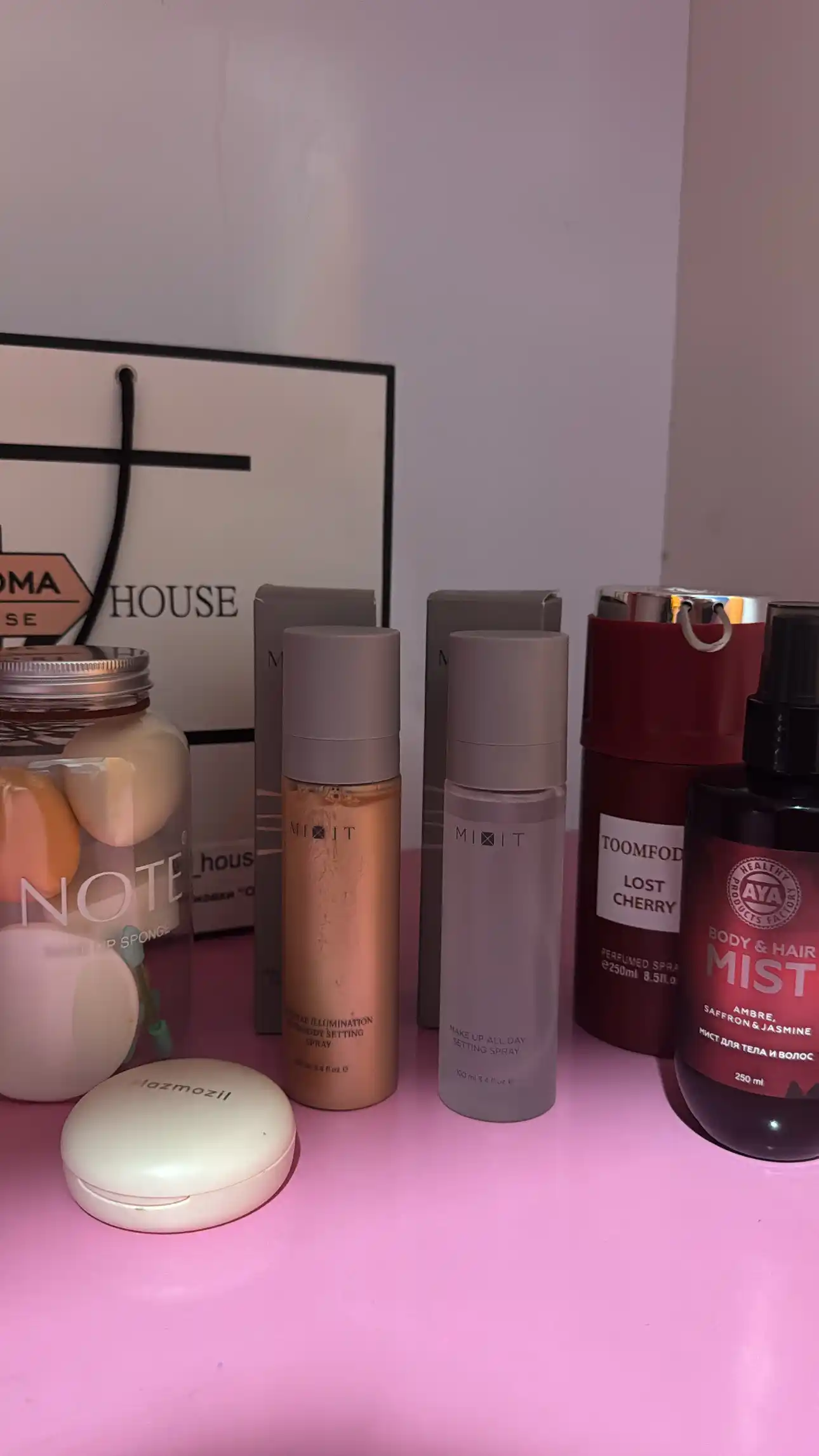 Фиксирующий спрей для лица и тела —MIXIT Make Up "Celestial Illumination", 100 мл