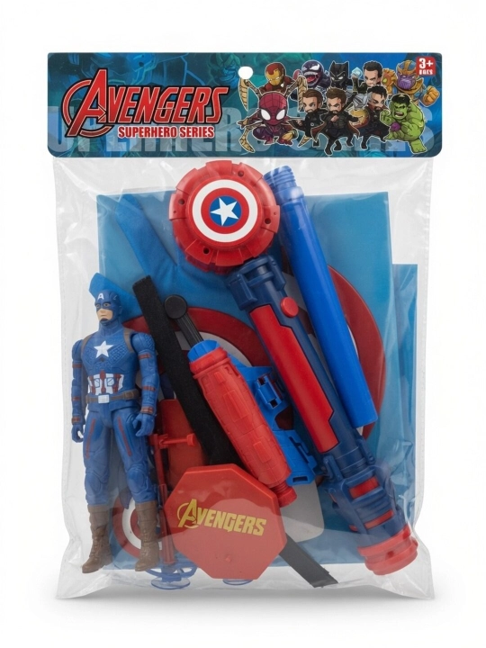 "Avengers" (Qasoskorlar) o‘yin to‘plami: Kapitan Amerika, qalqon-launcher vaplash bilan - 