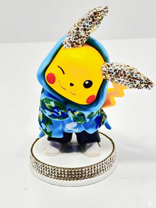 Avtomobil saloni uchun Pikachu statuetka aksesuar,dekorativ statuetka, dekorativ haykalcha - 