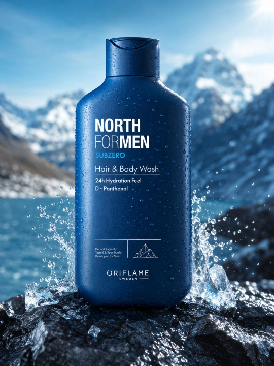 Мужской шампунь North For Men Subzero, 250 мл - 