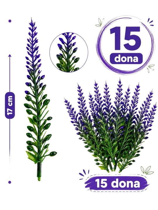 Dekorativ zelenlar 1 5dona - 