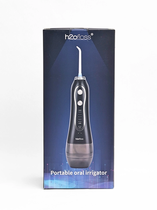 H2OFloss Portativ og‘iz irrigatori – professional tish va milk parvarishi, 8 ta nasadka