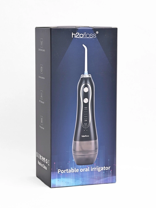 H2OFloss Portativ og‘iz irrigatori – professional tish va milk parvarishi, 8 ta nasadka