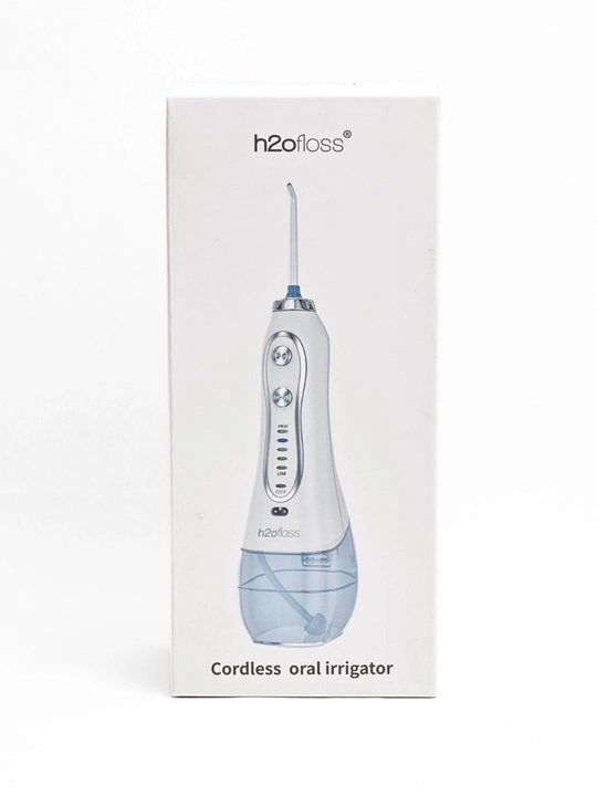 H2OFloss Portativ og‘iz irrigatori – professional tish va milk parvarishi, 8 ta nasadka
