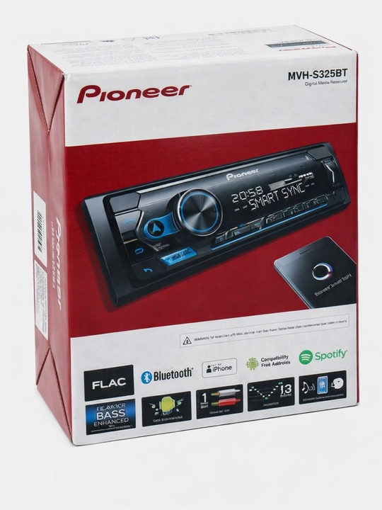 Avtomagnitola, Pioneer MVH-S325BT Bluetooth magnitofoni, 1DIN, 4x50W
