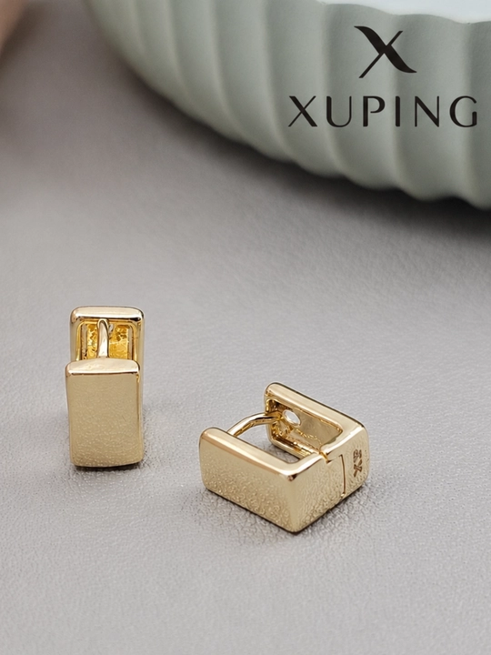 Золотого цвета серьги для женщин, бижутерия, Xuping