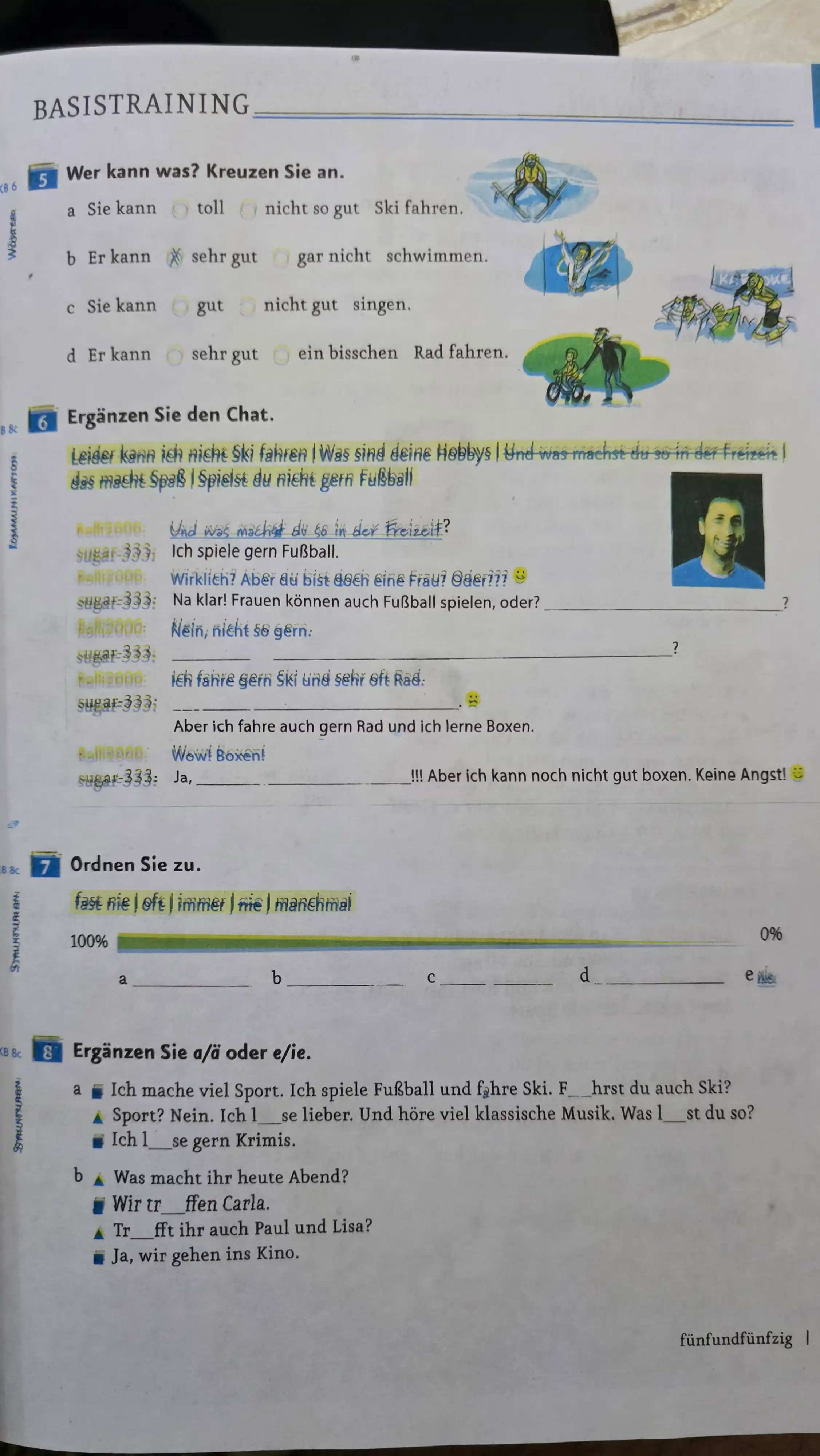 Nemis tili kursi Menschen Kursbuch Arbeitsbuch A1.1