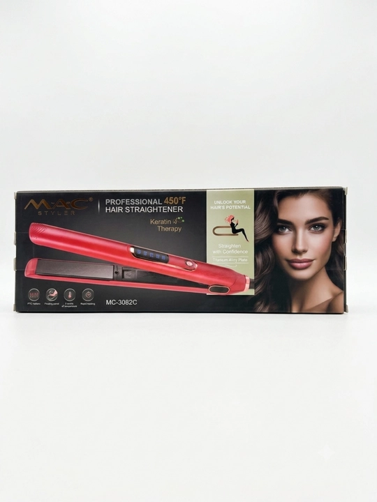 MAC Styler MC-3082 Premium Professional Soch Tekislagich | 450°F | LED Display