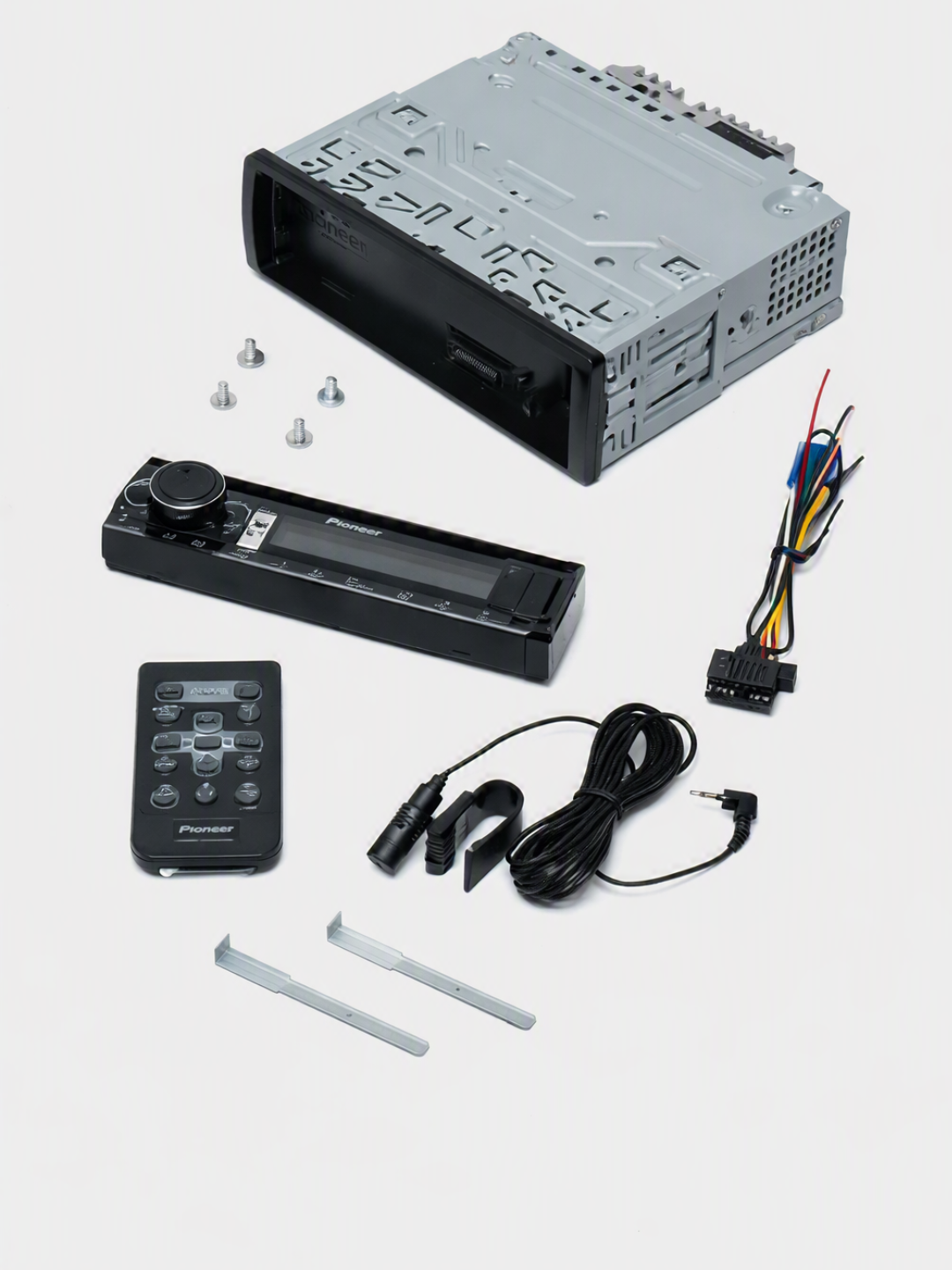 Avtomagnitola, Pioneer DEH-S5250BT magnitolasi, 1-DIN, qora, Bluetooth, USB, AUX