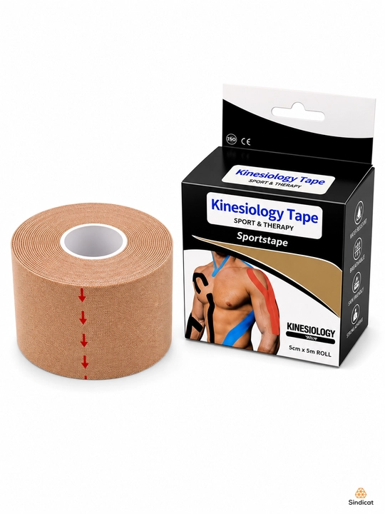 Tana va yuz uchun kineziologik tasma, 5 sm-5 metrli sport plastiri