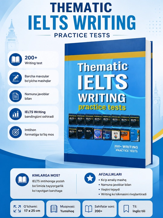 Thematic IELTS Reading. Listening. Writing Practice Tests va 2ta kitob to'plami
