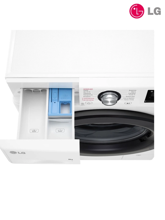Стиральная машина LG F2V3PS6 14 программ, A+++, Inverter, AI Direct Drive, 8 кг