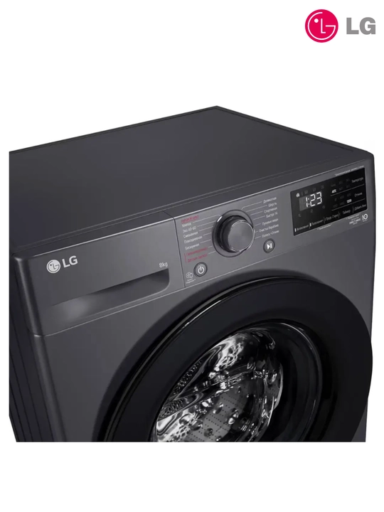 Стиральная машина LG F2V3PS6 14 программ, A+++, Inverter, AI Direct Drive, 8 кг