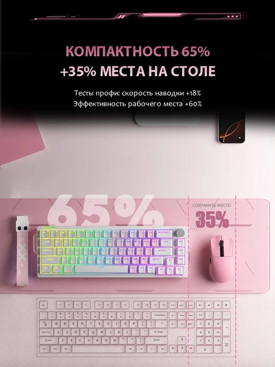 O‘yin uchun kibersport klaviaturalari ZIFRIEND AG68, RX75PRO VA BD61 oʻyin RGB yoritgichli