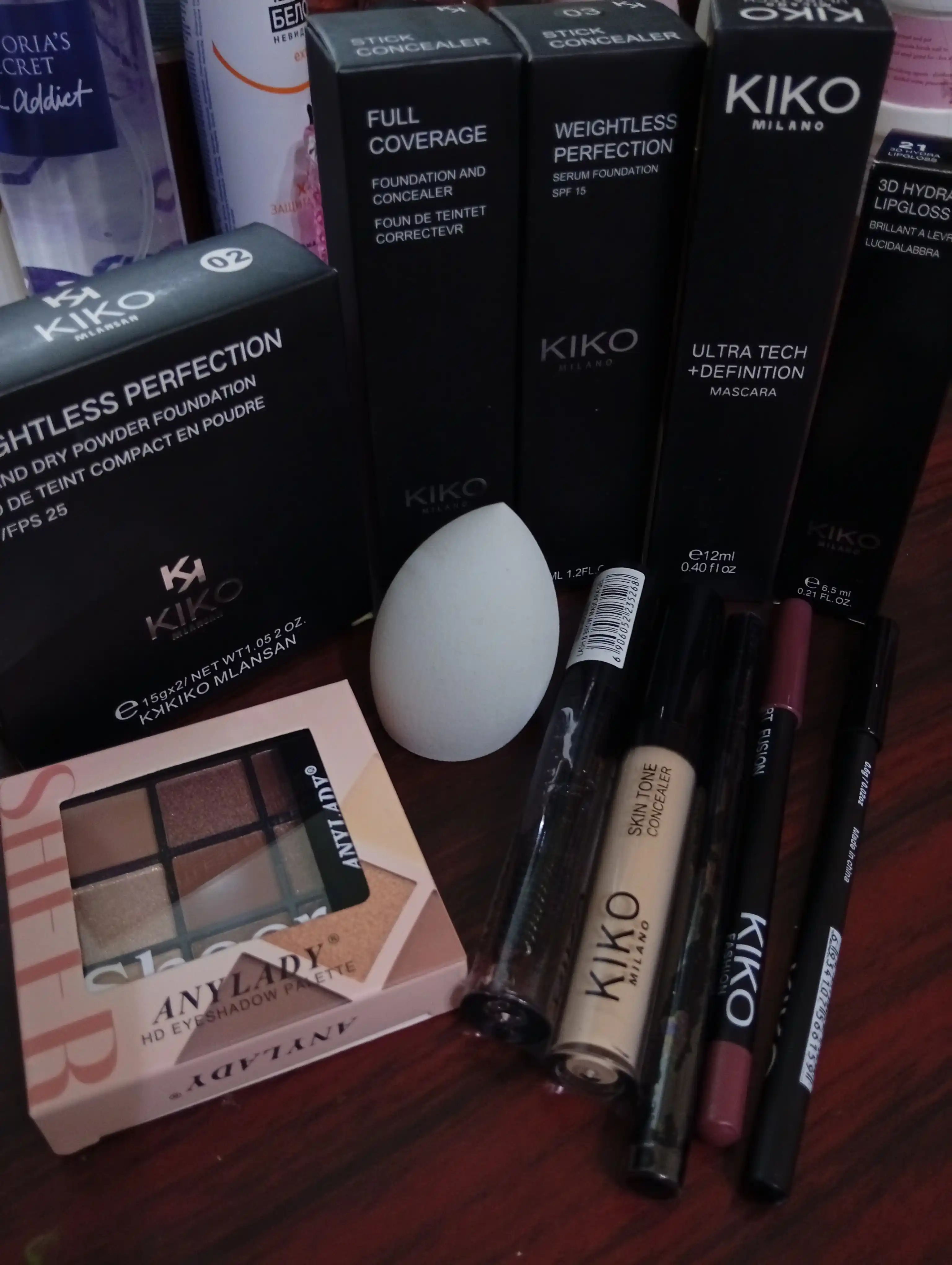 Набор косметики Kiko, 11 в 1, для ухода за лицом, подарочный бьюти бокс