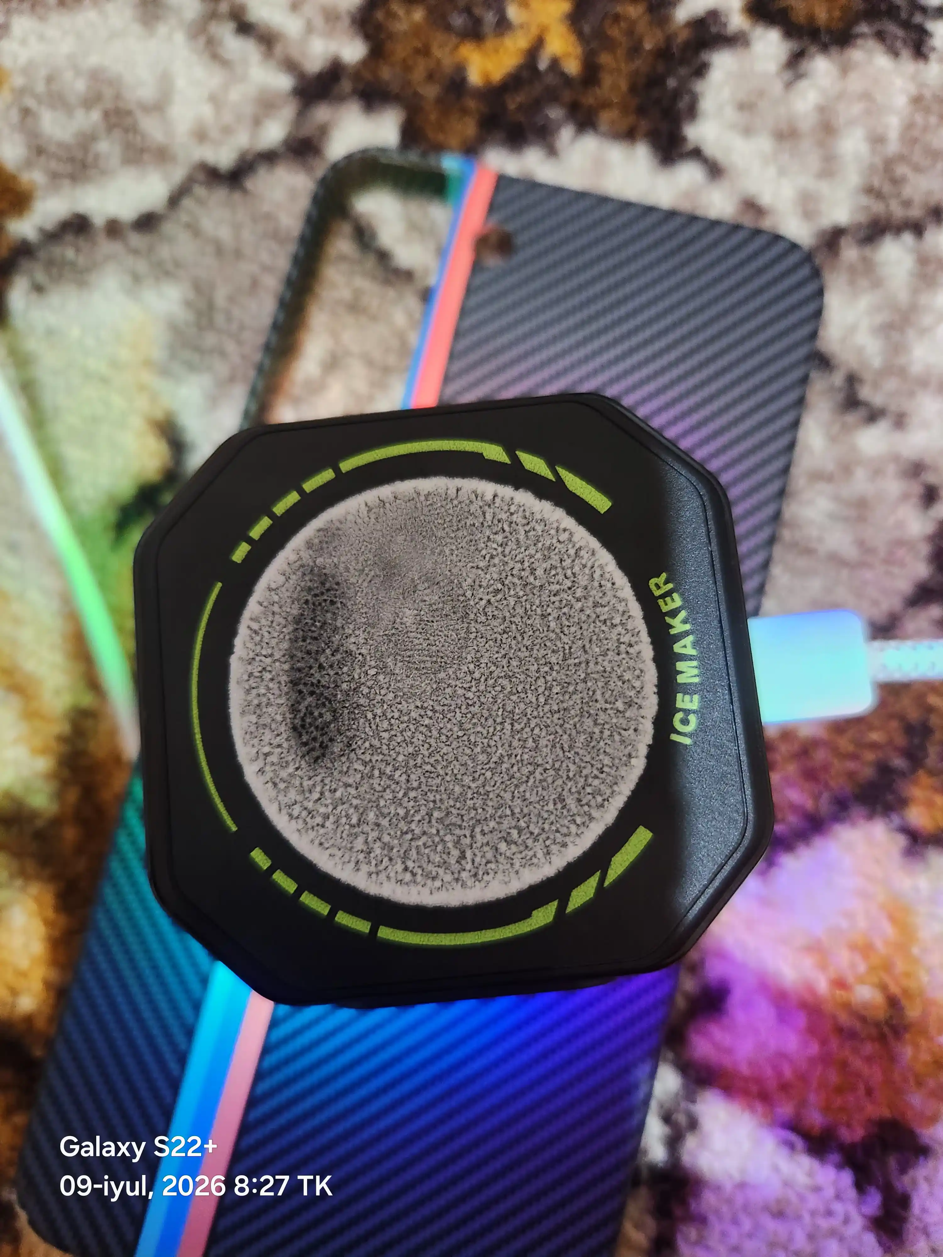 Кулер для телефона магнитный HK 5Pro Gaming Cooler — цифровой дисплей, Type-C для геймеров