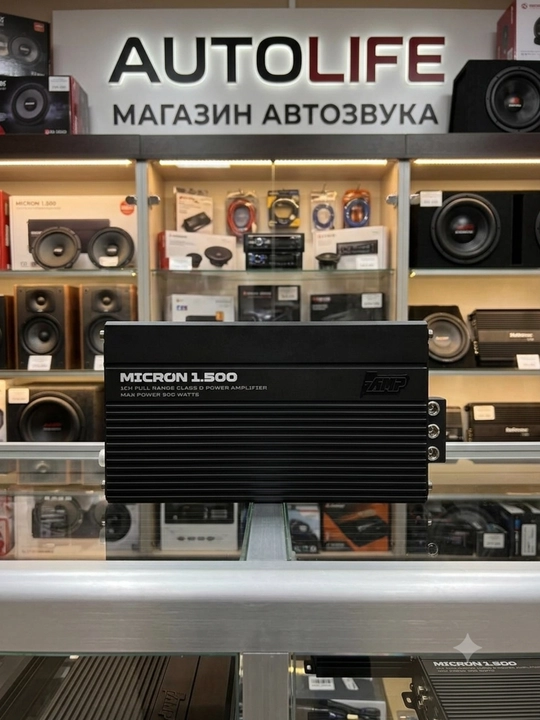 Моноблок для сабвуфера AMP MICRON 1.500 усилитель автомобильный