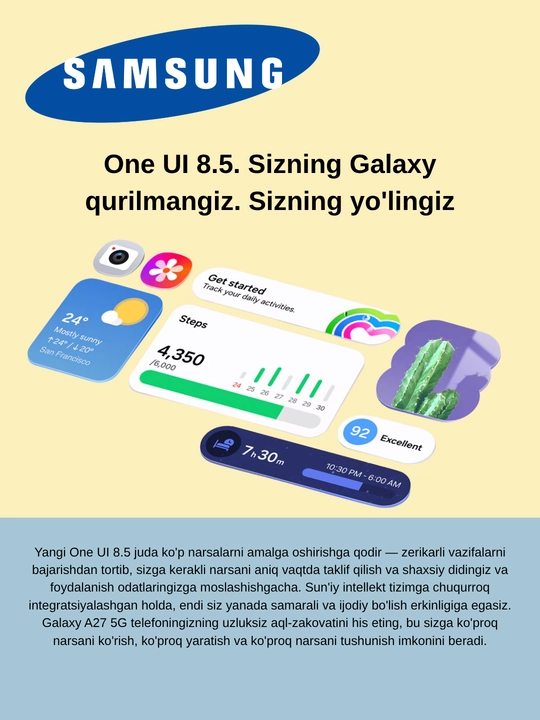 Samsung Galaxy A27 5G Global, 50-МП  Ай  камера  аккумулятор 5000 мАч, UzIMEI