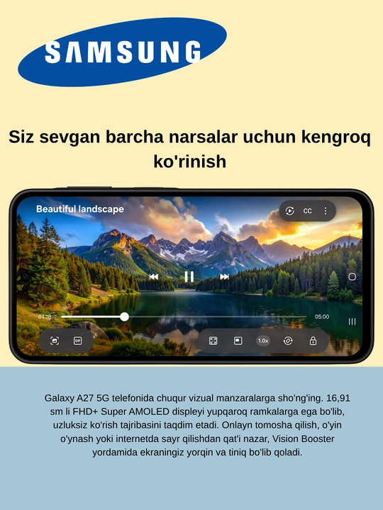 Samsung Galaxy A27 5G Global, 50-МП  Ай  камера  аккумулятор 5000 мАч, UzIMEI