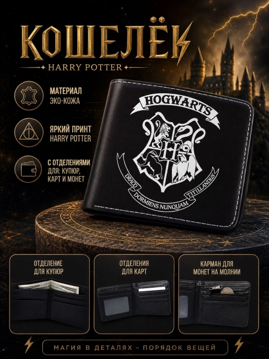 Garri Potter, Roblox va Minecraft uslubidagi bolalar hamyoni - 