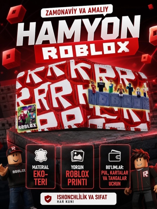 Garri Potter, Roblox va Minecraft uslubidagi bolalar hamyoni