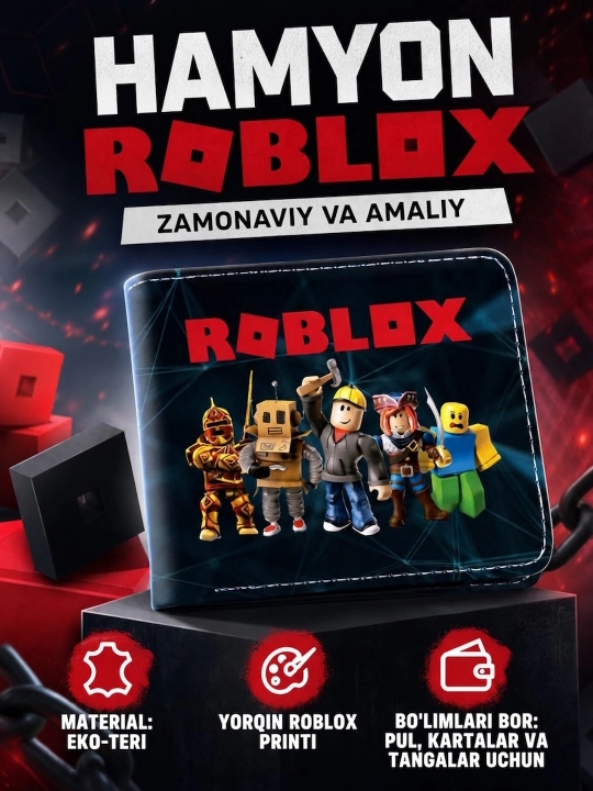 Garri Potter, Roblox va Minecraft uslubidagi bolalar hamyoni