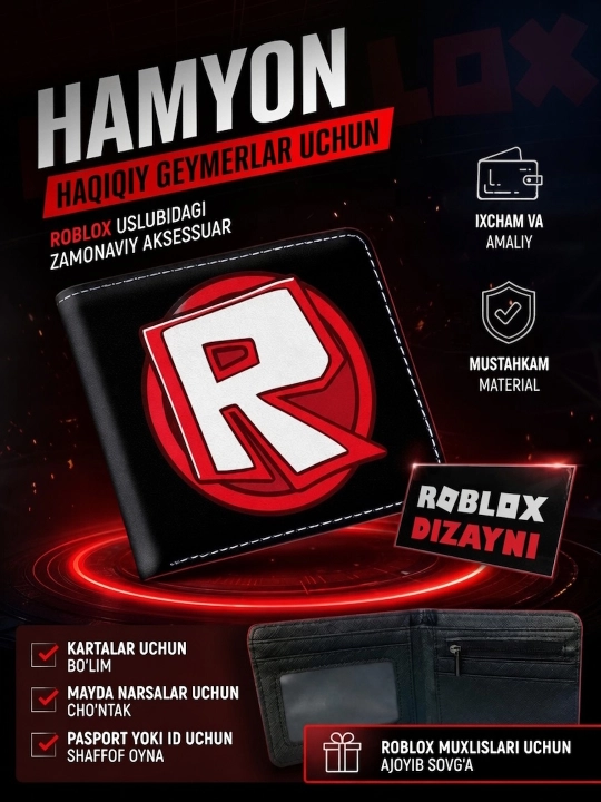 Garri Potter, Roblox va Minecraft uslubidagi bolalar hamyoni