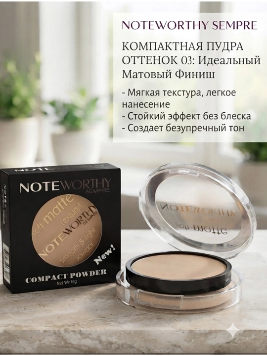 Компактная пудра с коллагеном, обеспечивающая естественное и шелковистое покрытие - 