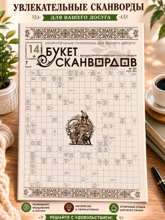Букет сканвордов №19 2026, 32 страницы