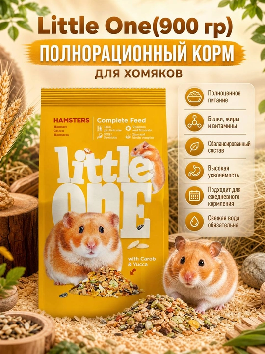 Корм для хомяков Little One, 900 г - 