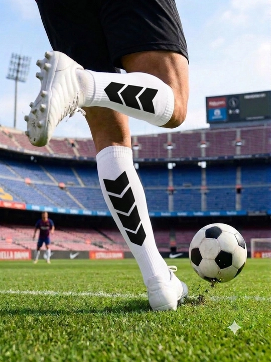 Комплект Grip Socks и футбольных гетр, противоскользящие спортивные носки - 