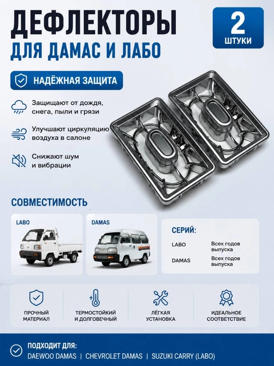 Damas uchun AMG uslubidagi salon havo deflektori, ABS plastik - 