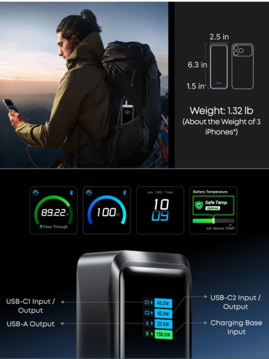 Anker Prime Power Bank 26K 300W