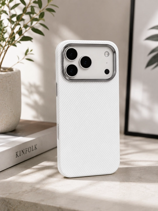 Карбоновый чехол для iPhone 17 Pro, 17 Air, 15 Pro Max и 15 Pro