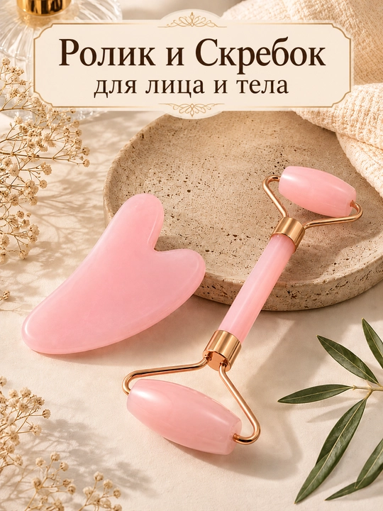 Yuz roligi va guash qirg‘ichlari, oyoq, bosh, tana va oyoqlar uchun massaj - 