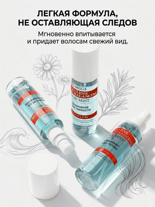 MOJELIM AZULENE Спрей от выпадения волос с биотином и кофеином, 100 мл