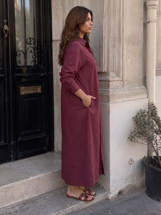 Женское длинное платье-рубашка ELLY FASHION, макси, L–5XL.