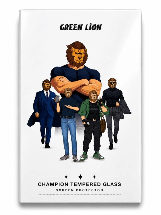 Защитное стекло Green Lion9H Steve HD для iPhone 13/14 Pro/15 Pro/16 Pro/17 Pro Max/17Air