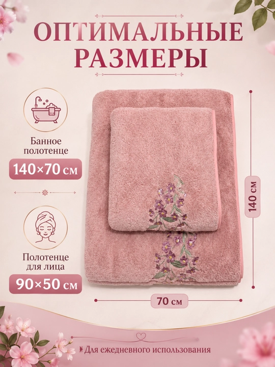 Sochiqlar to'plami 2 tasi 1 da, hammom,  yuz va soch uchun, yumshoq va mayin