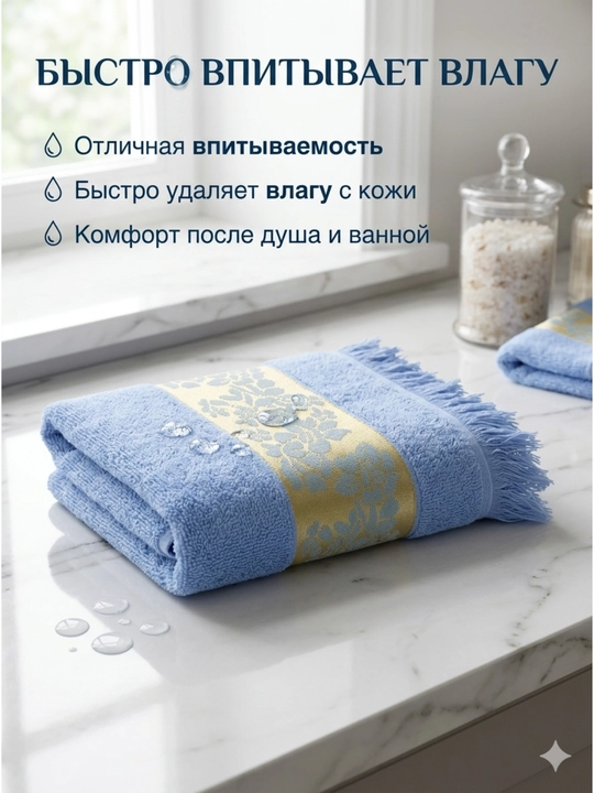 Sochiqlar to'plami 2 tasi 1 da, hammom, yuz va soch uchun, yumshoq va mayin