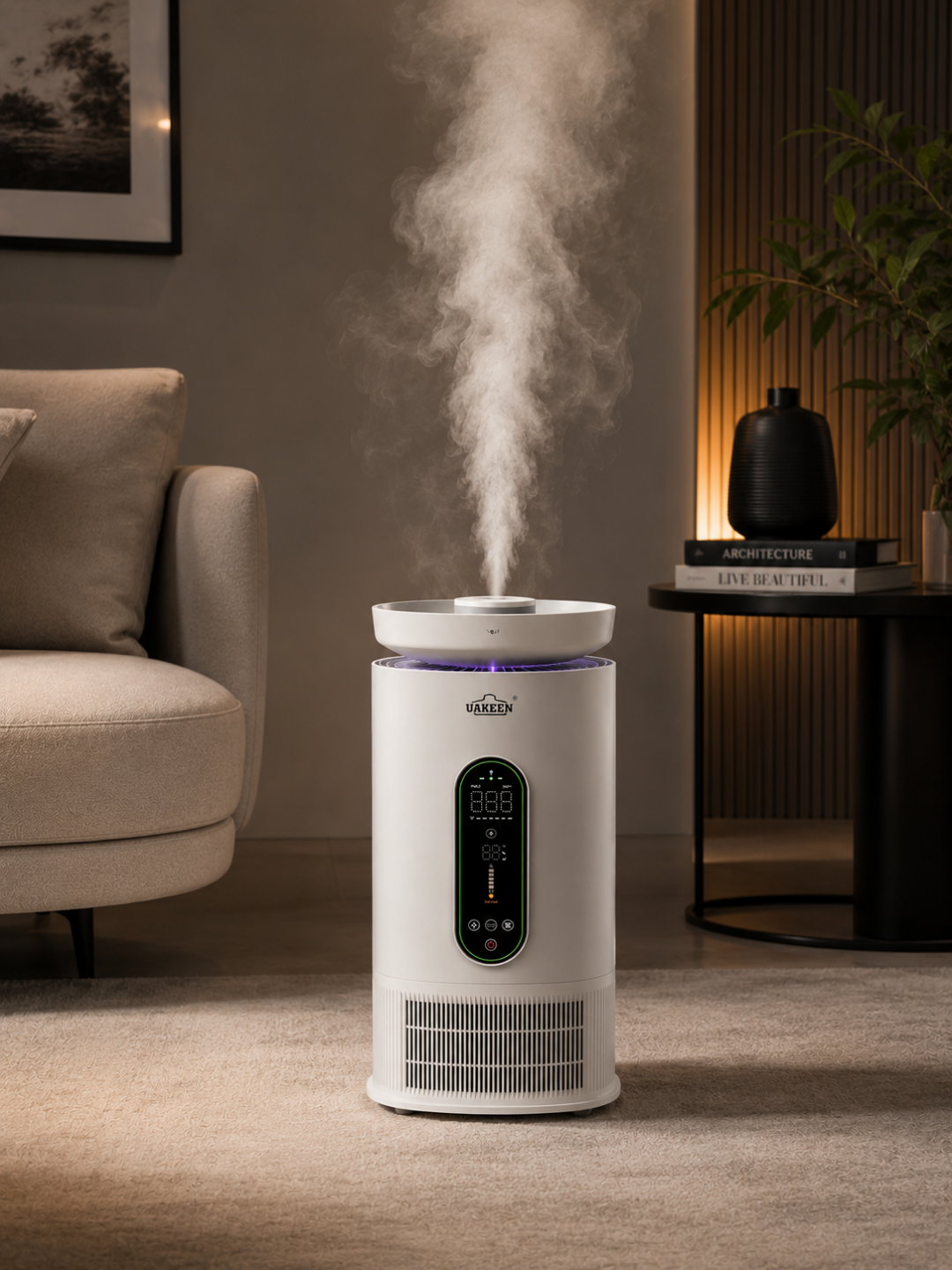 Очиститель воздуха UAKEEN, Ziffler AirMate X, Wi-Fi, H13 HEPA, UV, CADR 330 м³/ч
