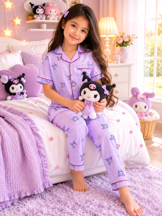 Kuromi pijamasi, bolalar pijamasi, qizlar uchun pijama