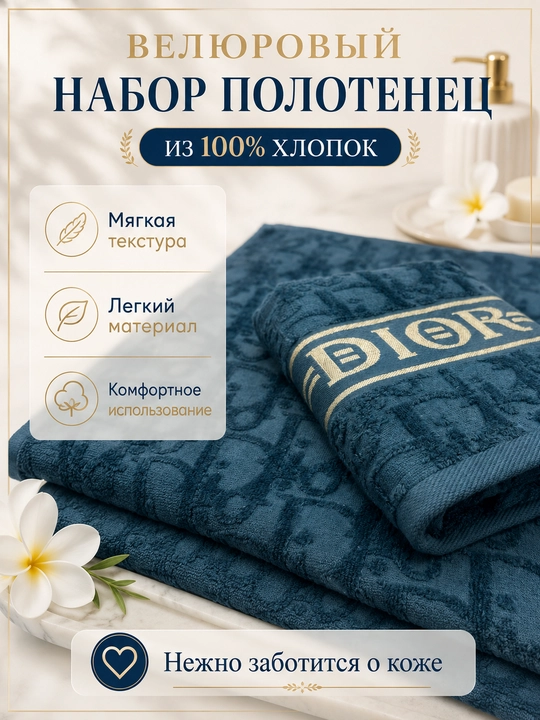 Sochiqlar to'plami, 2 tasi 1 da, hammom, yuz va soch uchun, yumshoq va mayin