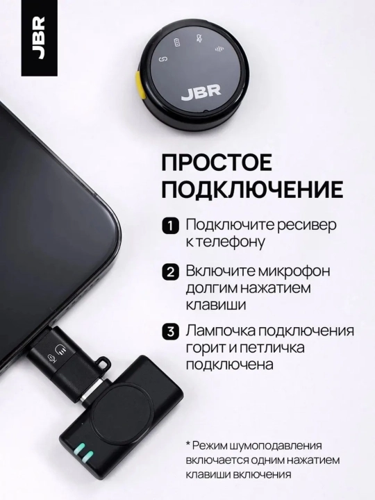 Беспроводной микрофон, петличный, 2 штуки для iphone и android
