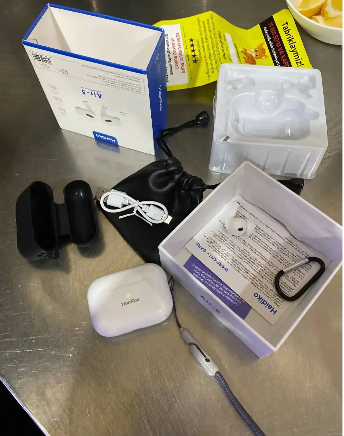 Simsiz quloqchinlar HAIDIKO Pods Pro 2,Pods Pro 3,Pods 3,Pods 4,IOS va Android uchun,2026