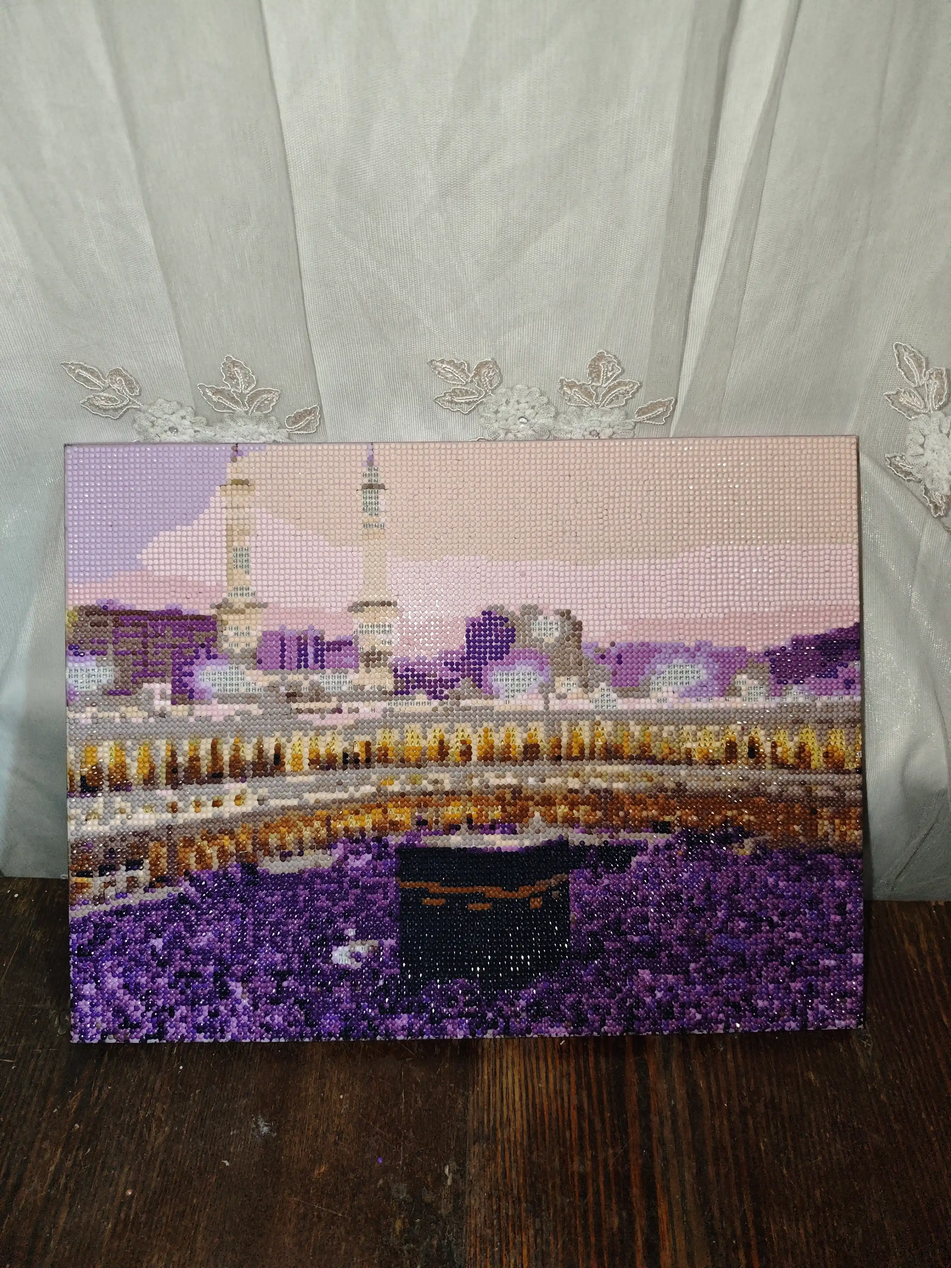 Fosforli olmos mozaikasi, almazniy mazayka, mazayka, tunda nur sochadi, 30*40 sm, "ISLOM"